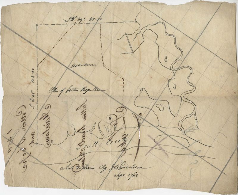 Goose Creek Plat Map Scull Creek Plat 1786 | Tify