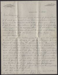 Letter from Warren Hubert Moise to Edwin Warren Moise, July 12, 1933