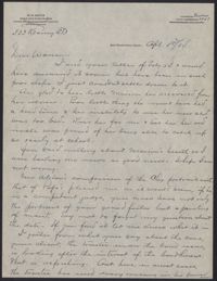 Letters from Warren Hubert Moise to Edwin Warren Moise,  April 3, 1934