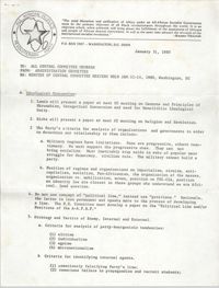All African People's Revolutionary Party Memorandum, January 31, 1980