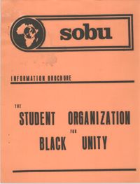 Student Organization for Black Unity Information Brochure