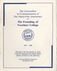 91st Anniversary of The Founding of Voorhees College
