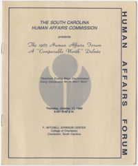 The 1985 Human Affairs Forum, A 