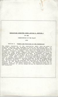 Resolutions Submitted Under Article X, Section 2 of the Constitution of the NAACP, 1990
