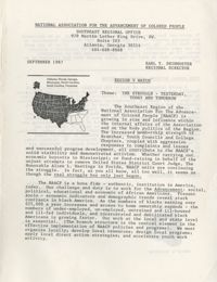 NAACP Southeast Regional Office Newsletter, September 1987