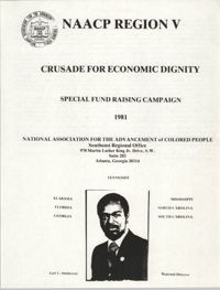 NAACP Region V, Crusade for Economic Dignity, Special Fund Raising Campaign, 1981