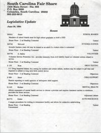 South Carolina Fair Share Legislative Update, June 30, 1994
