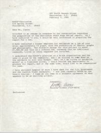 Letter from Dorothy Givens to Dwight James, February 5, 1990