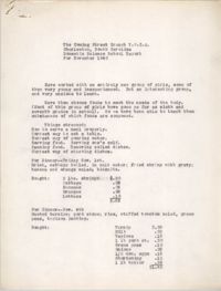 Monthly Report for the Coming Street Y.W.C.A., November 1940