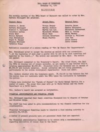 Minutes to the Y.W.C.A. of Greater Charleston Board of Directors Meeting, November 16, 1981