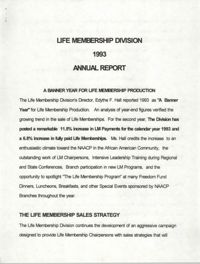 Life Membership Division, 1993 Annual Report