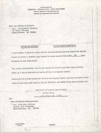 Supplemental Security Income Claim Information, 1975