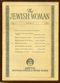 The Jewish Woman Quarterly, October 1924 vol. 4 no. 3
