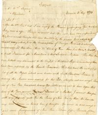Frederick Garrissen Letter to William Stephen, 1793