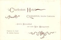 Charleston Hotel : Entirely Remodeled and Under New Management