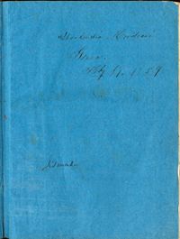 Hortensia Mordecai Travel Diary (1859)