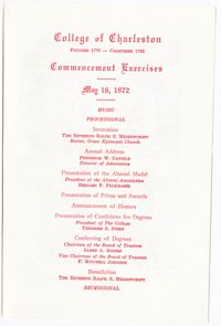 1972 Commencement, 1922 Reunion