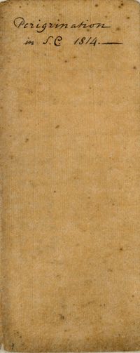 Diary of Charles Drayton, 1814