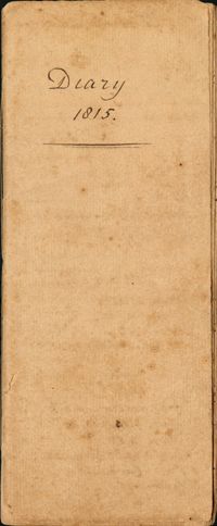 Diary of Charles Drayton, 1815