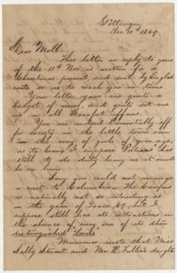 527.  Joseph Walker Barnwell to Mary Elliott Barnwell -- December 10, 1869