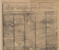 609.  Reproduction of 1799 Poughkeepsie Journal