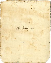 Eliza Pinckney Receipt Book, 1756