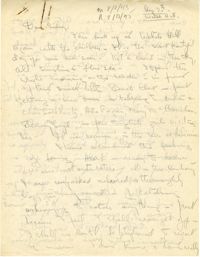 Letter from Gertrude Sanford Legendre, August 7, 1943