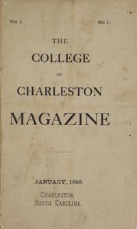 College of Charleston Magazine, 1898
