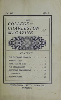 College of Charleston Magazine, 1908-1909