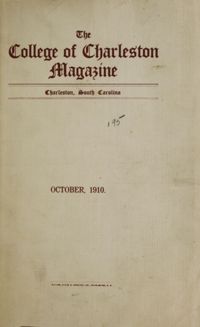 College of Charleston Magazine, 1910-1911