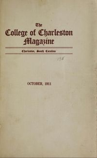 College of Charleston Magazine, 1911-1912