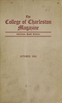 College of Charleston Magazine, 1913-1914