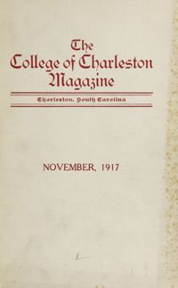 College of Charleston Magazine, 1917-1918