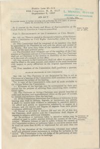 Public Law 85-315, Civil Rights Act of 1957, September 9, 1957