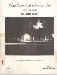 Annual Report, Penn Community Services, 1974