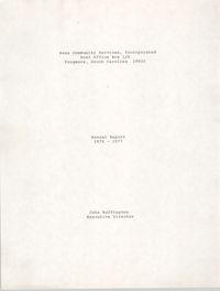Annual Report, Penn Community Services, 1976-1977