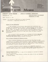 Community Action Program Memorandum No. 37-A