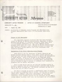 Community Action Program Memorandum No. 46