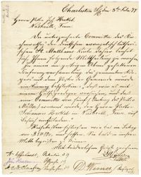 Letter from Pastor Louis Muller to Pastor Johannes Heckel, February 3, 1877