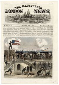 The war in America: scene at Fort Moultrie, first copy from the Illustrated London News