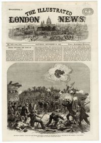 Assault on Fort Wagner, Charleston Harbour from Illustrated London News