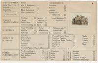 Index Card Survey of 16 Alexander Street and 3 Minority Street