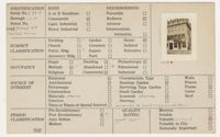 Index Card Survey of 60, 62, and 64 Broad Street (Confederate Home)