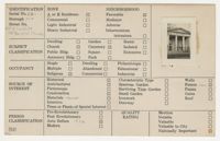 Index Card Survey of 61 Church Street (First Baptist Church)