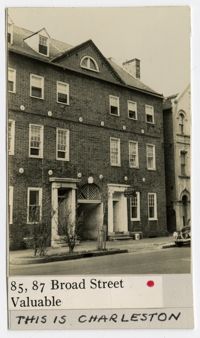 Survey photo of 85 and 87 Broad Street