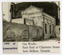 Survey photo of Charleston Gas Works (east end of Charlotte Street)