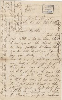 040. Madame Baptiste to Bp Patrick Lynch -- April 8, 1859