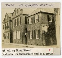 Survey photo of 94, 96, and 98 King Street