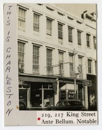 Survey photo of 217 and 219 King Street