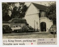 Survey photo of 313 King Street parking lot